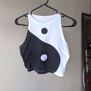 Ying yang crop top
